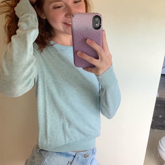 Teal light sweater - Picture 3 of 5